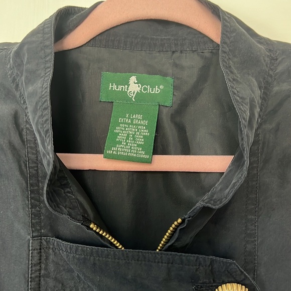 Vintage 1980’s Hunt Club 100% Silk Bomber Jacket - Picture 2 of 3